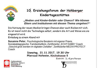 Hohberger Erziehungsforum 2017