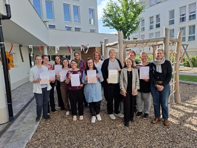 Zertifikatsbergabe Kita Zollburg in Kehl 
