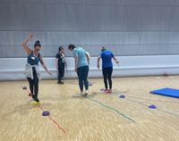 Balancieren beim Bewegungspass Kick-Off in Lahr