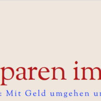 Geld sparen im Alltag